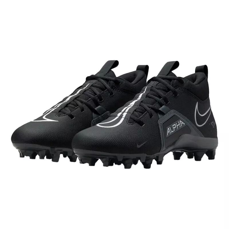 Crampons de Football Americain moulés Nike Alpha Menace Varsity 3 Mid Noir gry 2/5