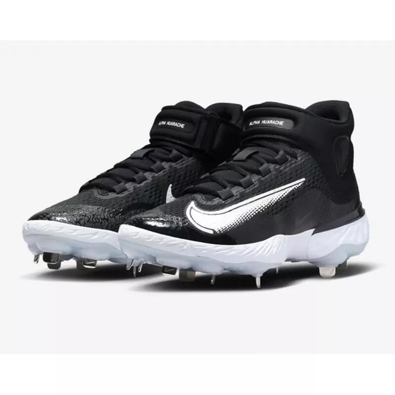 Crampons de Baseball métal Nike Huarache Elite 4 Mid Noir 2/5