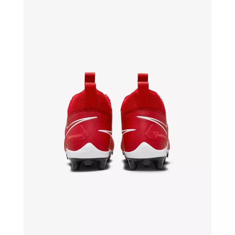 Crampons de Football Americain moulés Nike Alpha Menace Varsity 3 Mid rouge