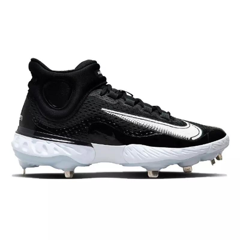 Crampons de Baseball métal Nike Huarache Elite 4 Mid Noir 1/5