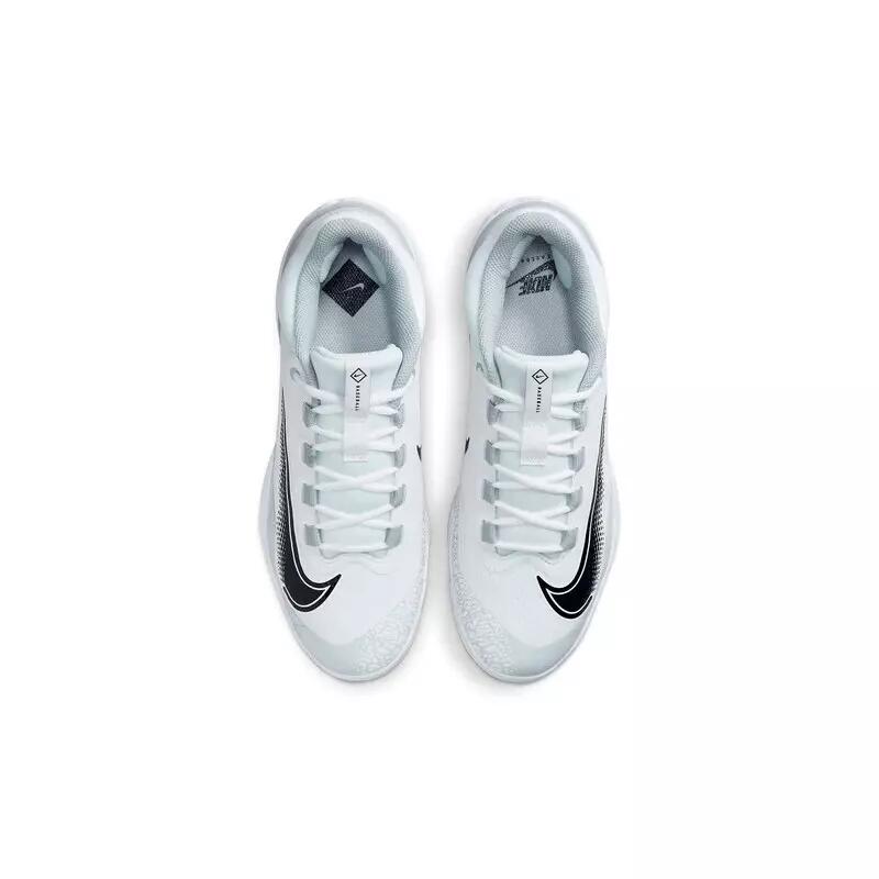 Crampons de Baseball métal Nike Alpha Huarache Elite 4 low Blanc 5/5