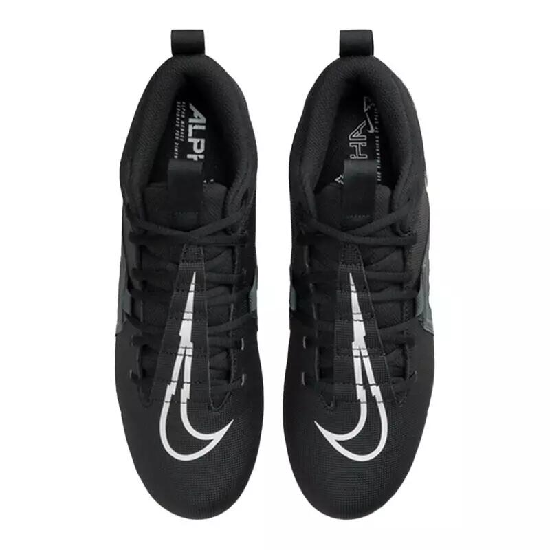 Crampons de Football Americain moulés Nike Alpha Menace Varsity 3 Mid Noir gry 5/5