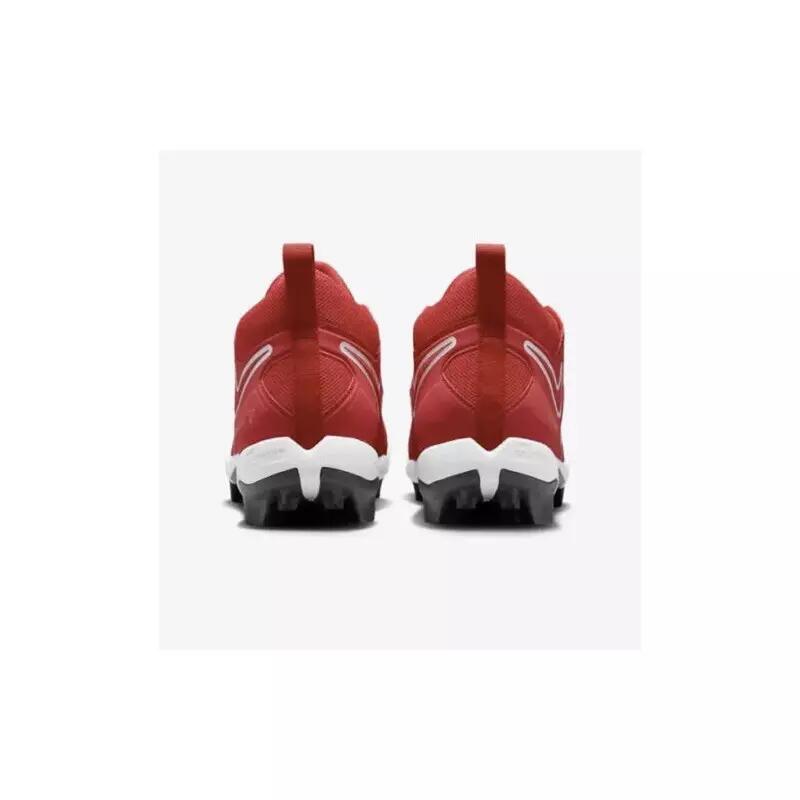 Crampons de Football Americain moulés Nike Alpha Menace Shark 3 Mid Rouge