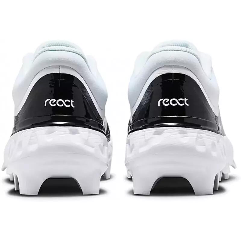 Crampons de Baseball moulés Nike Alpha Huarache 4 Elite Low MCS Blanc