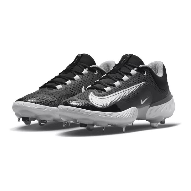 Crampons de Baseball métal Nike Alpha Huarache Elite 4 low Noir 2/4