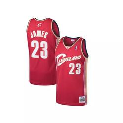 Maillot NBA Lebron James Cleveland Cavaliers Rouge Hardwood Classics Pour enfant
