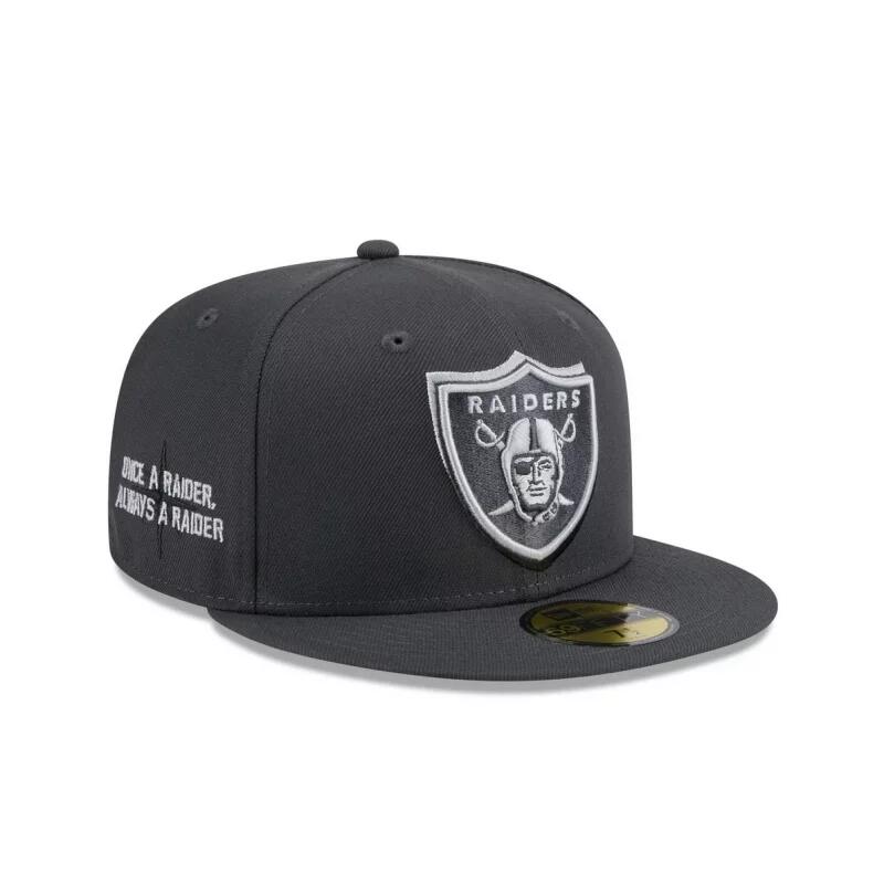 Casquette NFL Las Vegas Raiders New Era Draft 24 59Fifty Gris 2/5