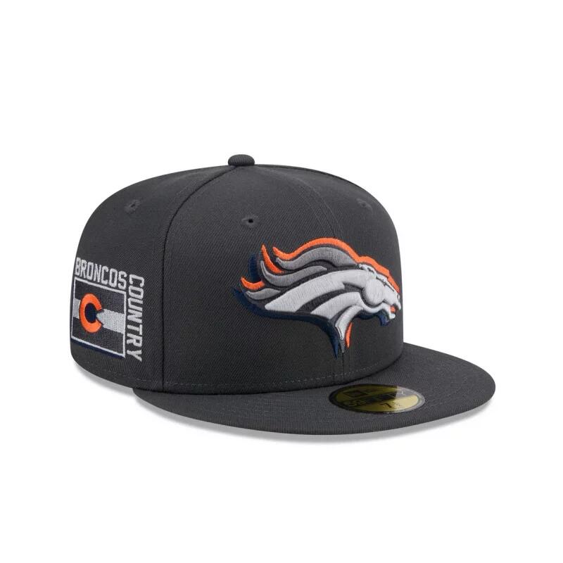 Casquette NFL Denver Broncos New Era Draft 24 59Fifty Gris 2/5