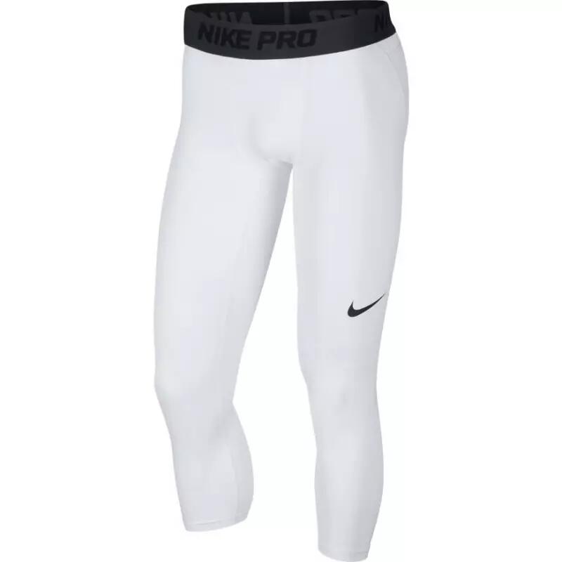 Legging de compression Nike Pro 3/4 Basketball Tights blanc pour homme 1/3