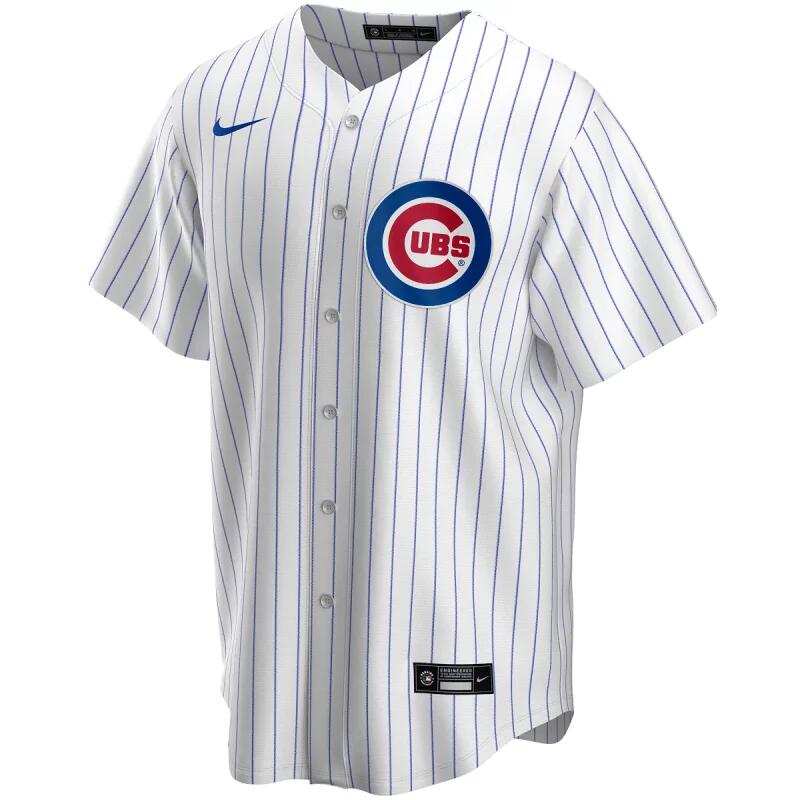 Maillot de Baseball MLB Chicago Cubs Nike Replica Home Blanc pour Homme 1/2