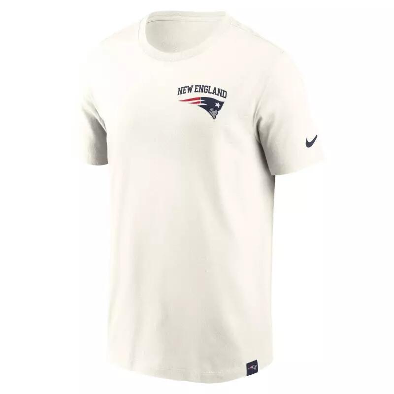 T-shirt NFL New England Patriots Nike Essential Cotton Blanc 2/3