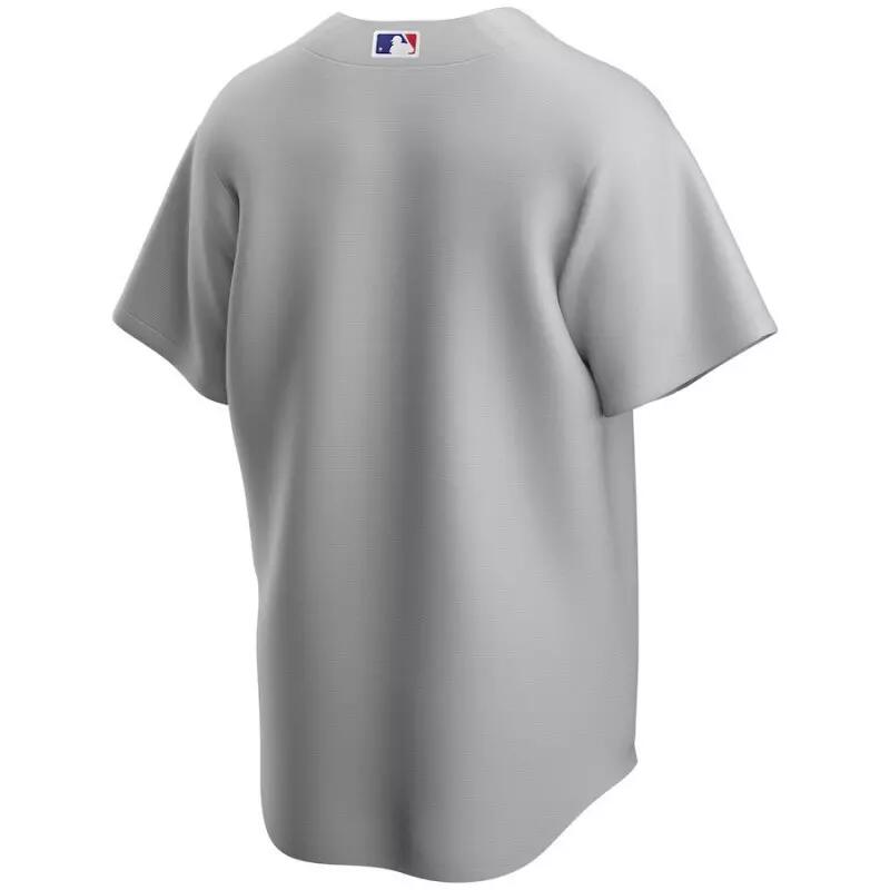 Maillot de Baseball MLB Chicago Cubs Nike Replica Road Gris pour Homme 2/2