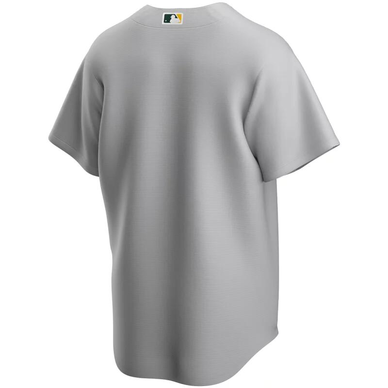 Maillot de Baseball MLB Oakland Athletics Nike Replica Road Gris pour Homme 2/2