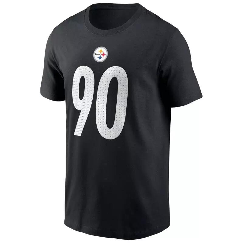 T-shirt NFL T.J. Watt Pittsburgh Steelers Nike player Noir 1/5