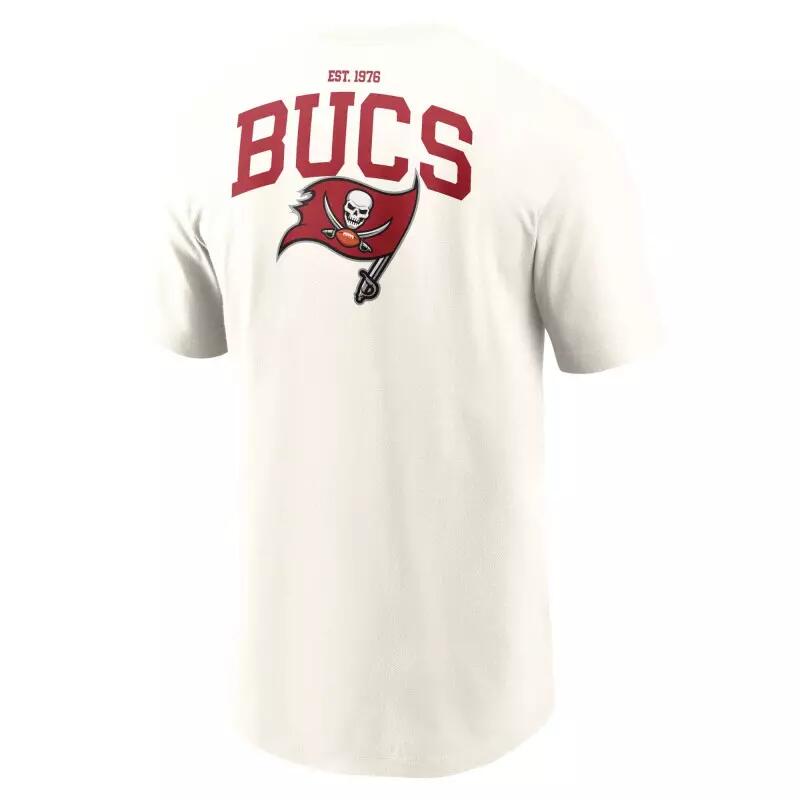 T-shirt NFL Tampa Bay Buccaneers Nike Essential Cotton Blanc 3/3