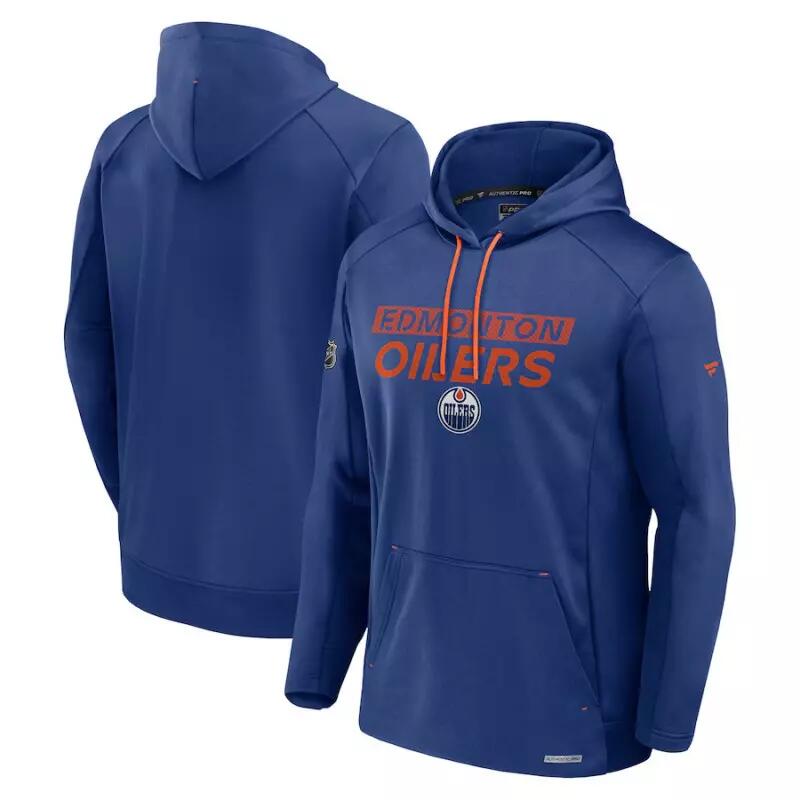 Sweat à capuche NHL Edmonto Oilers Fanatics Authentic Pro Rink 3/3