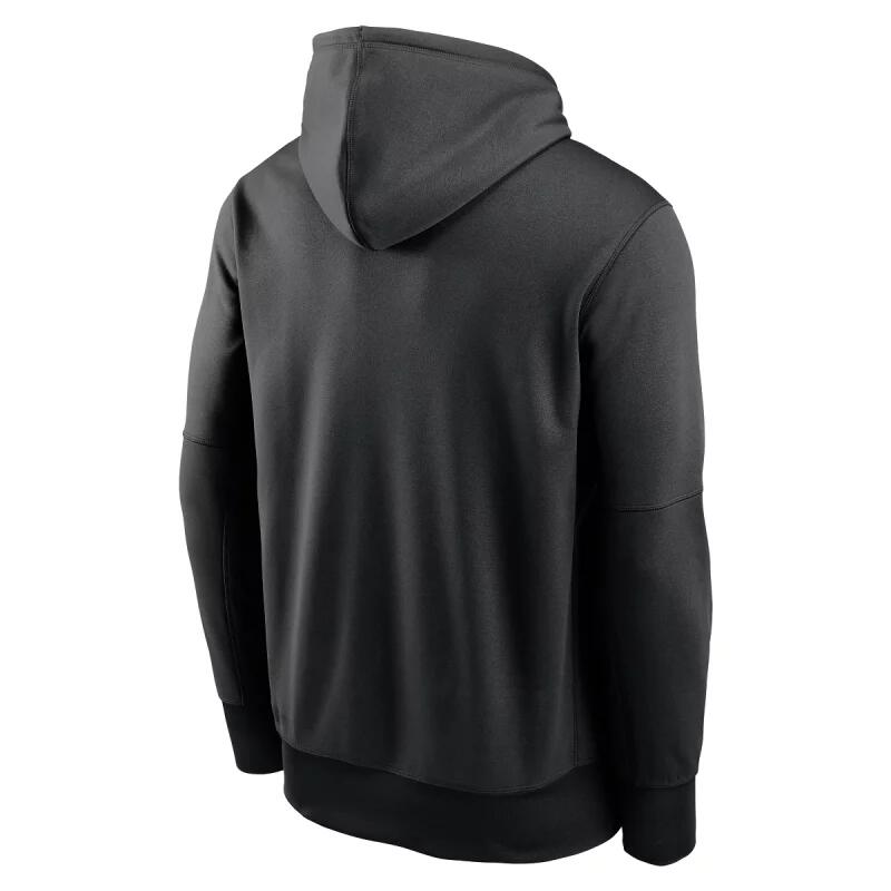 Sweat à capuche MLB Miami Marlins Nike Logo Therma Performance Noir