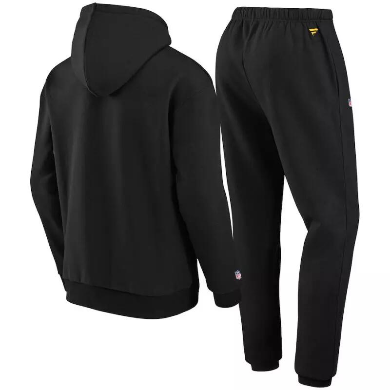 Ensemble Survêtement NFL Pittsburgh Steelers Fanatics Tracksuit Noir 2/5