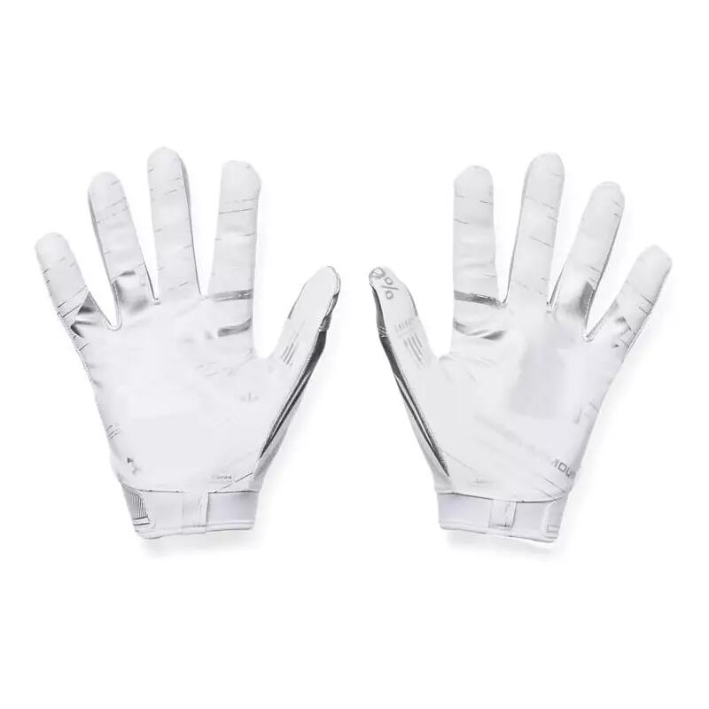 Gants de football américain Under armour F8 blanc