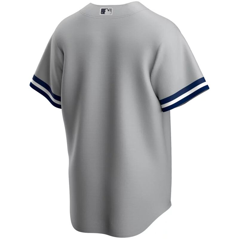 Maillot de Baseball MLB New-York Yankees Nike Replica Road Gris pour Homme 2/2