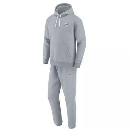 Ensemble Survêtement NFL Miami Dolphins Fanatics Tracksuit Gris -Fanatics
