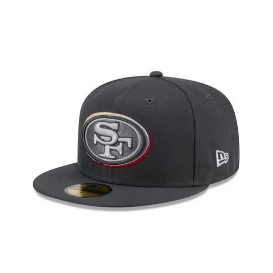 Casquette NFL San Francisco 49ers New Era Draft 24 59Fifty Gris -New era