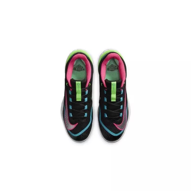 Crampons de Baseball métal Nike Alpha Huarache Elite 4 low "Black Teal Pink" 3/5