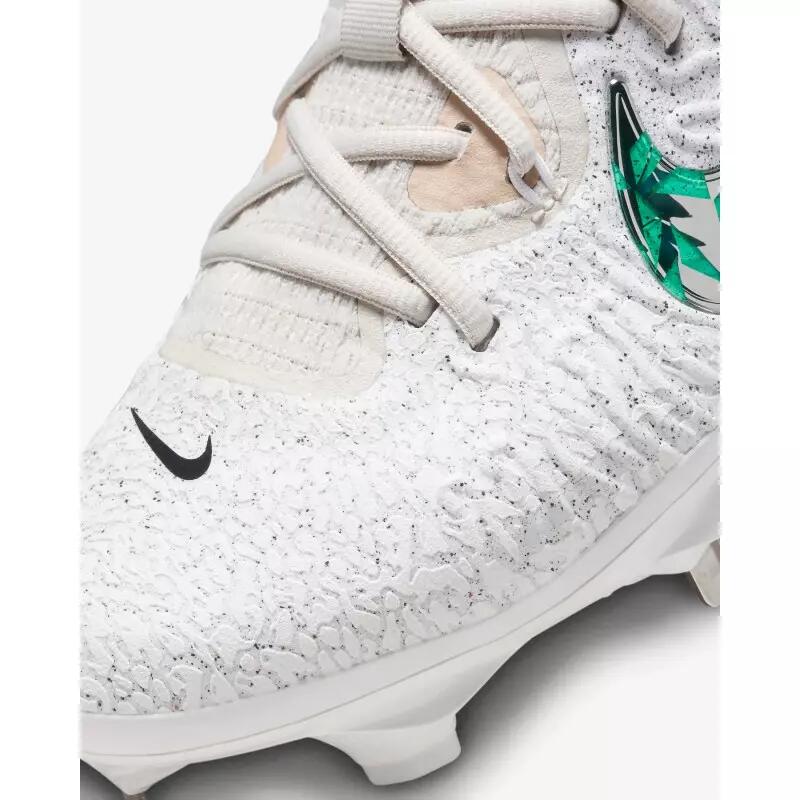 Crampons de Baseball métal Nike Alpha Huarache NXT Blanc 3/3