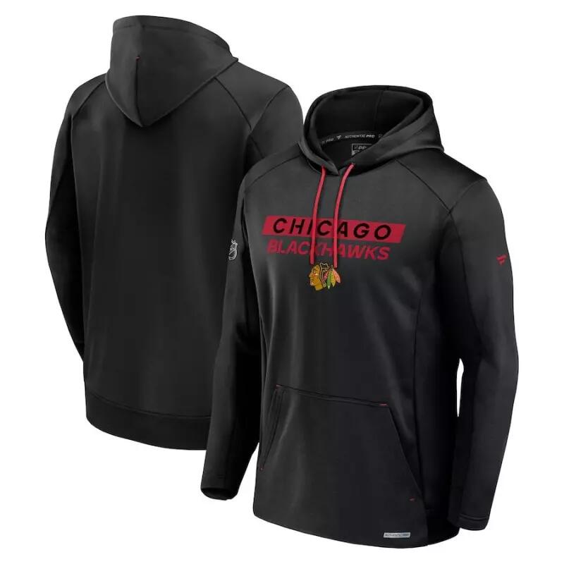Sweat à capuche NHL Chicago Blackhawks Fanatics Authentic Pro Rink 3/3