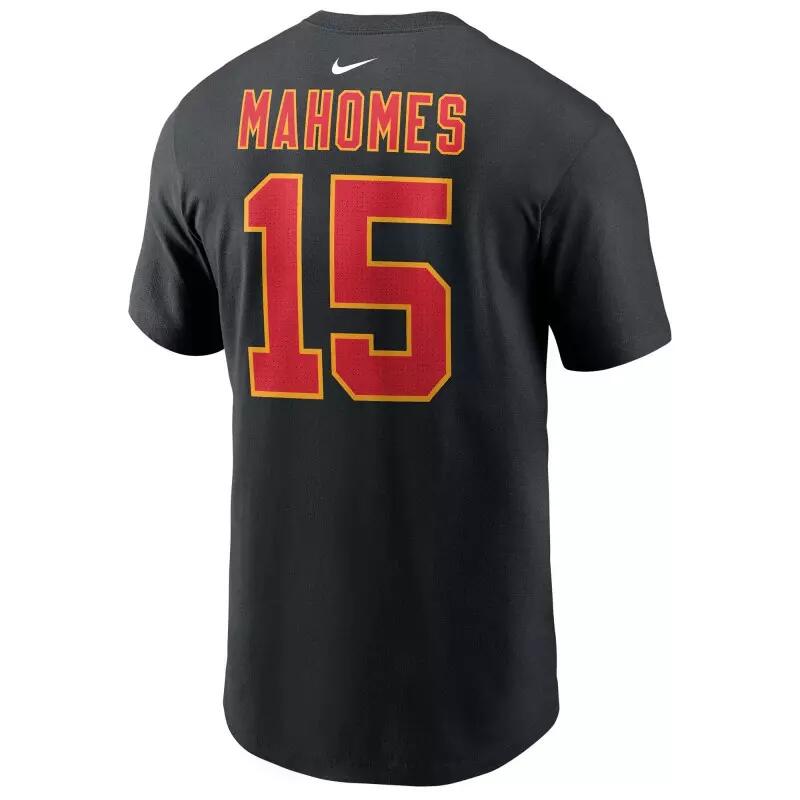 T-shirt NFL Patrick Mahomes Kansas City Chiefs Nike player Noir 2/4
