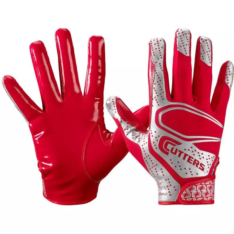 Gants de football américain Cutters REV 2.0 Rouge 1/1