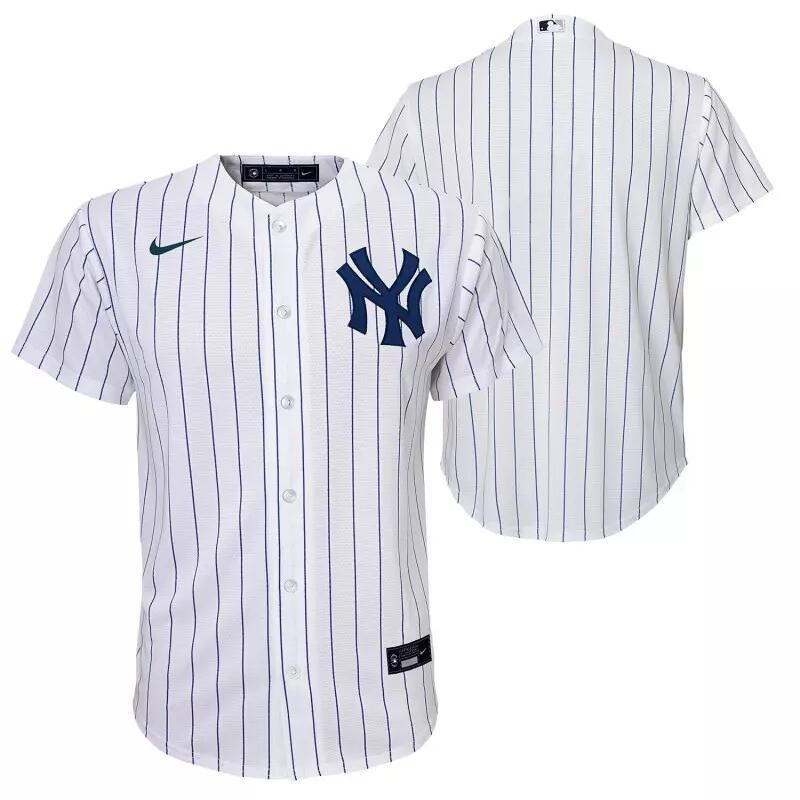 Maillot de Baseball MLB New-York Yankees Nike Replica Home Blanc pour Enfant 3/5