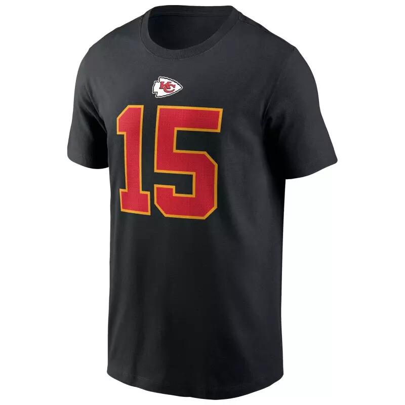 T-shirt NFL Patrick Mahomes Kansas City Chiefs Nike player Noir 1/4