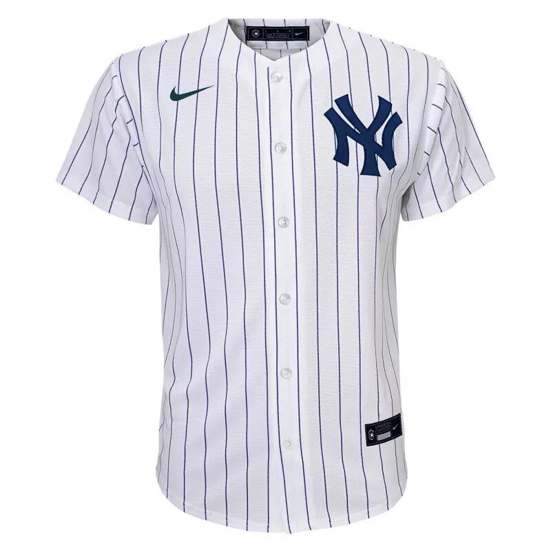 Maillot de Baseball MLB New-York Yankees Nike Replica Home Blanc pour Enfant 2/5