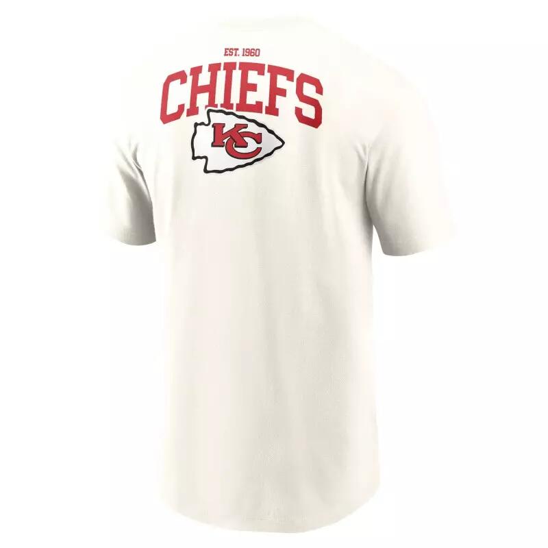 T-shirt NFL Kansas City Chiefs Nike Essential Cotton Blanc 3/3