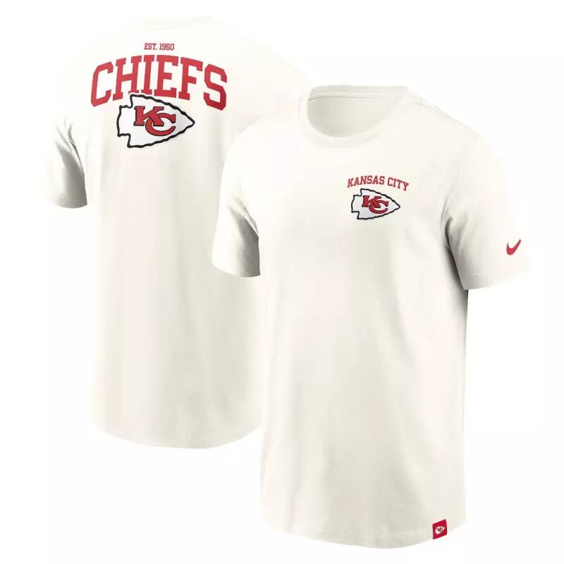 T-shirt NFL Kansas City Chiefs Nike Essential Cotton Blanc 1/3