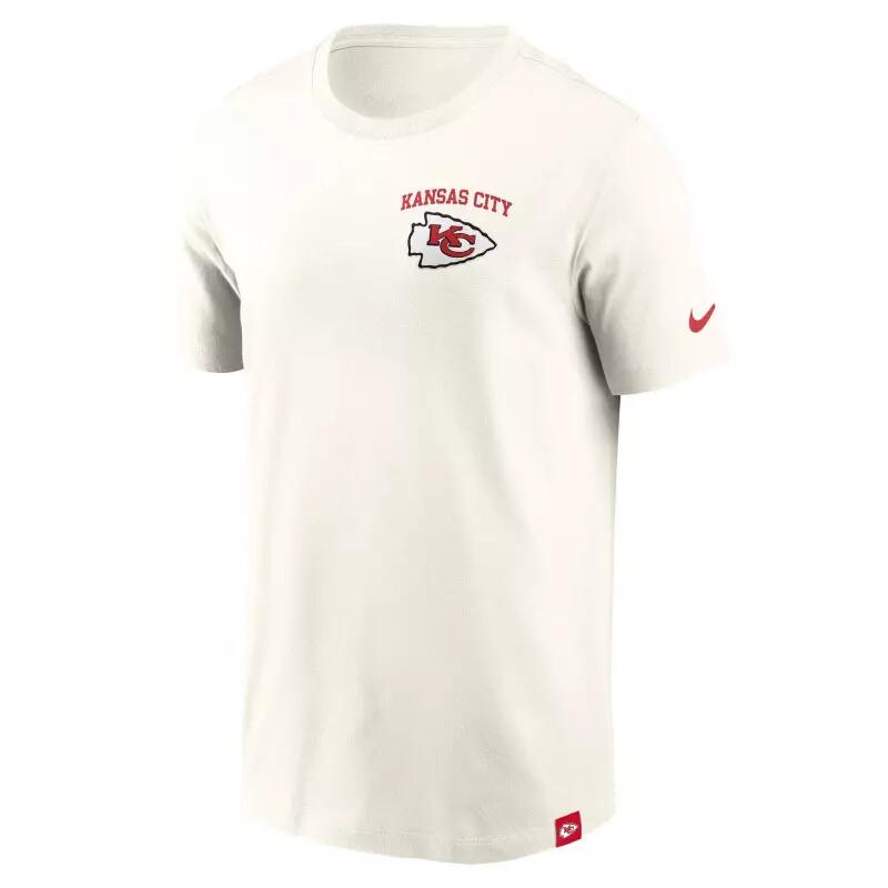 T-shirt NFL Kansas City Chiefs Nike Essential Cotton Blanc 2/3