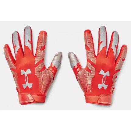 Gants de football américain Under armour F8 Orange