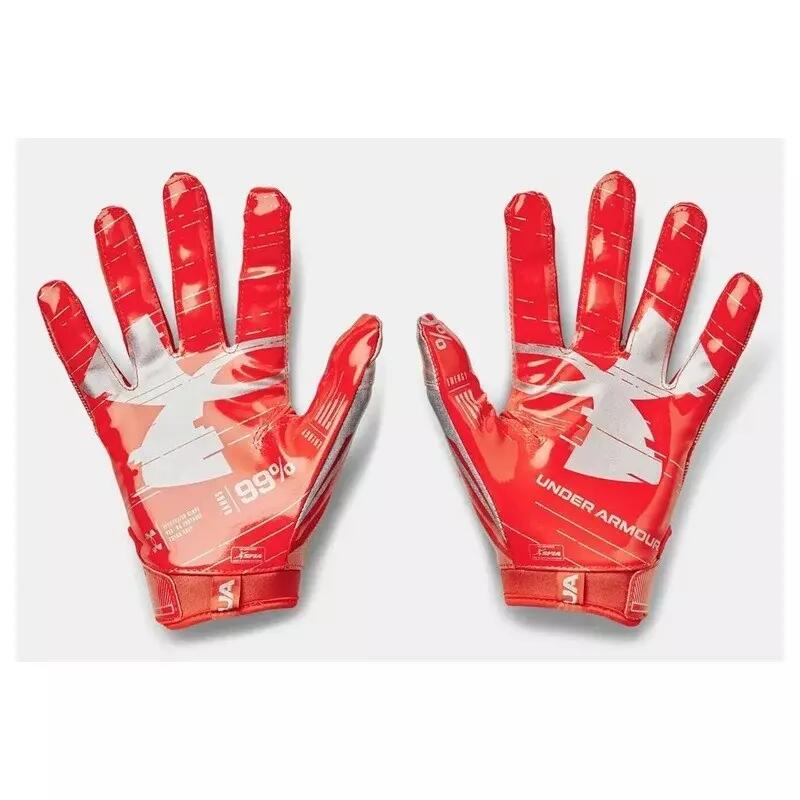 Gants de football américain Under armour F8 Orange 2/2