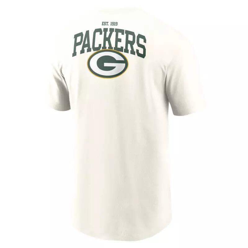 T-shirt NFL Greenbay Packers Nike Essential Cotton Blanc 3/3