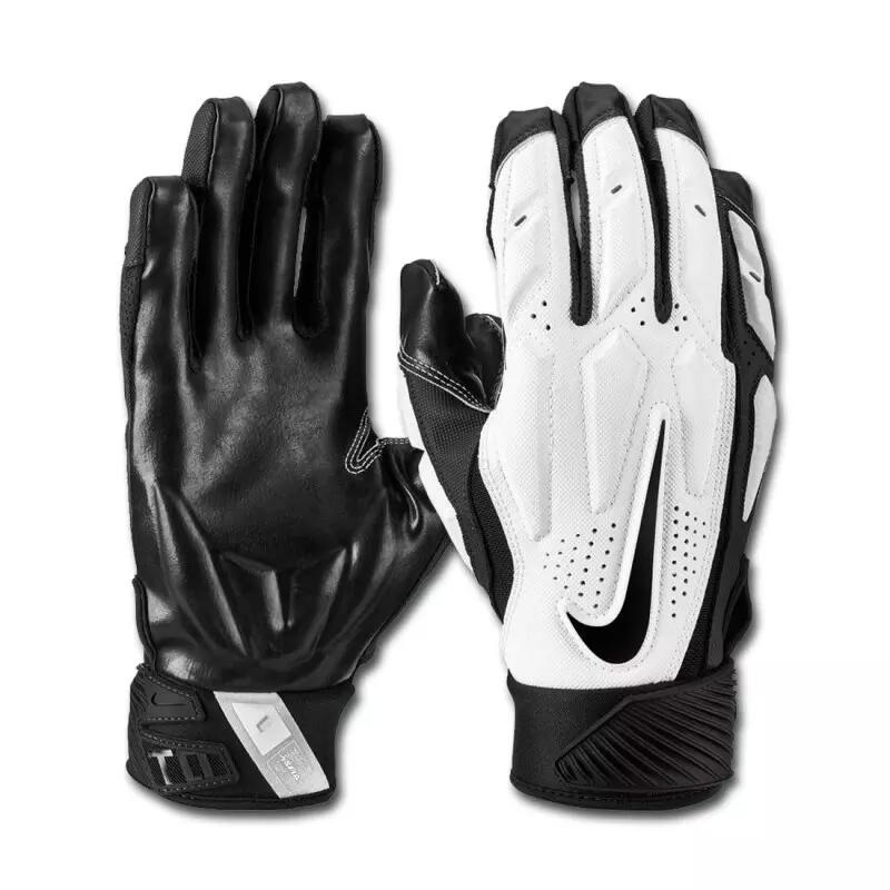 Gants de Football Américain Nike D-Tack 6.0 Blanc pour Linemen 1/1