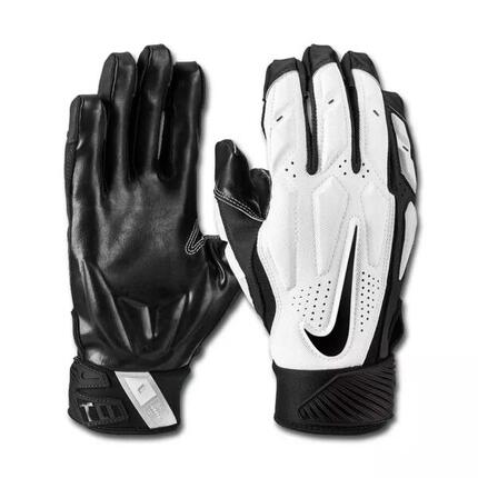 Gants de Football Américain Nike D-Tack 6.0 Blanc pour Linemen