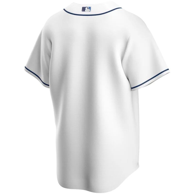 Maillot de Baseball MLB Tampa Bay Rays Nike Replica Home Blanc pour Homme 2/2