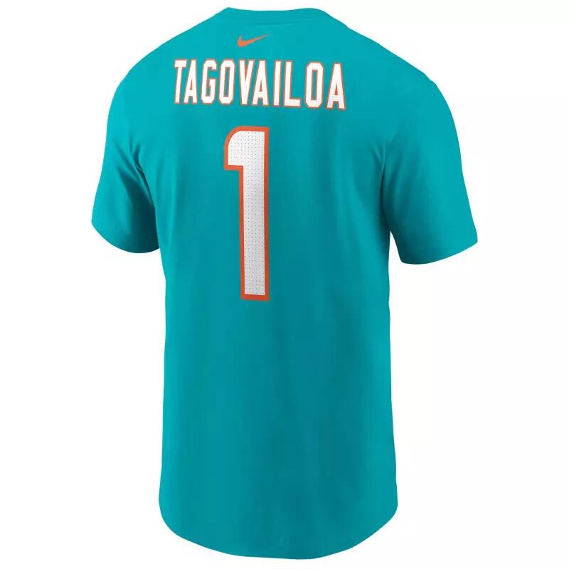 T-shirt NFL Tua Tagovailoa Miami Dolphins Nike player Aqua 2/5