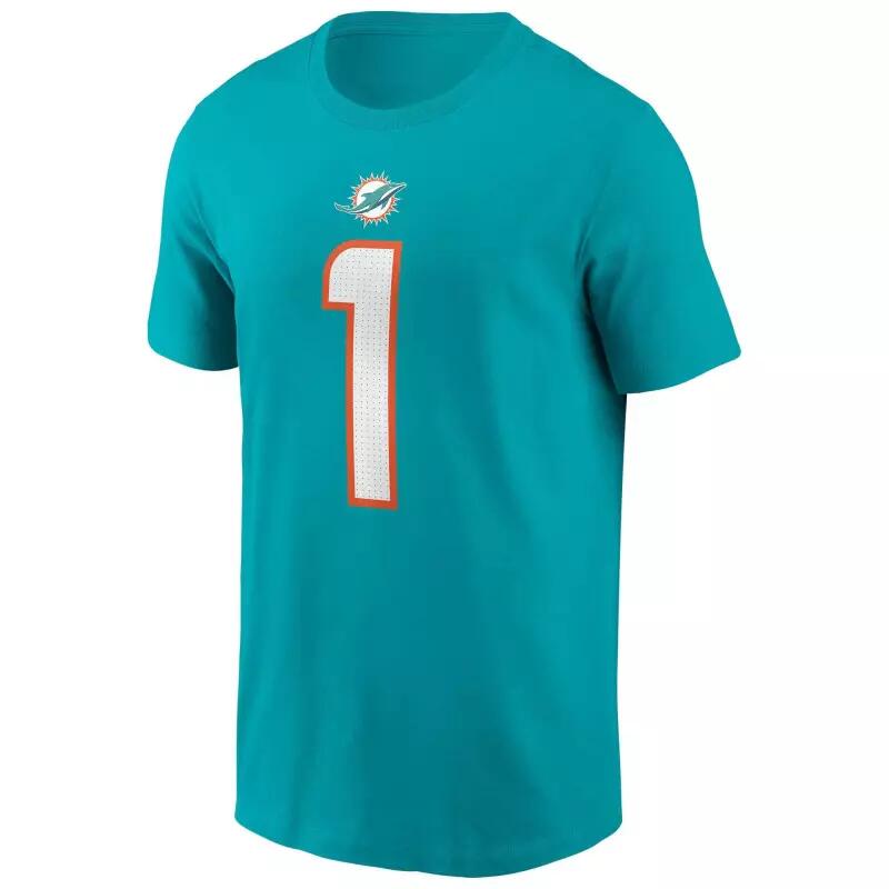 T-shirt NFL Tua Tagovailoa Miami Dolphins Nike player Aqua 1/5