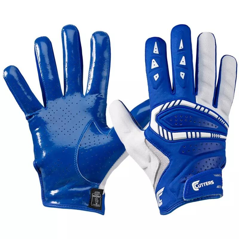 Gants de Football américain Cutters The Gamer Bleu 1/1