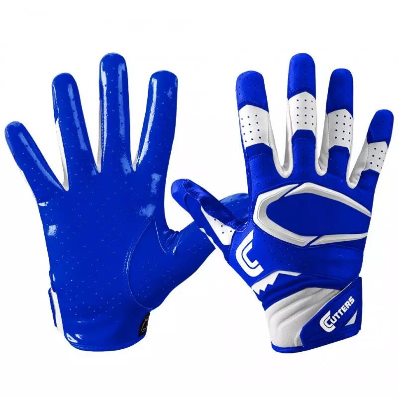 Cutters - Gants De Football Américain Cutters S451 Rev Pro 2.0 Bleu Pour Junior - Gants Football Américain - 10 À 12 Ans - Decathlon