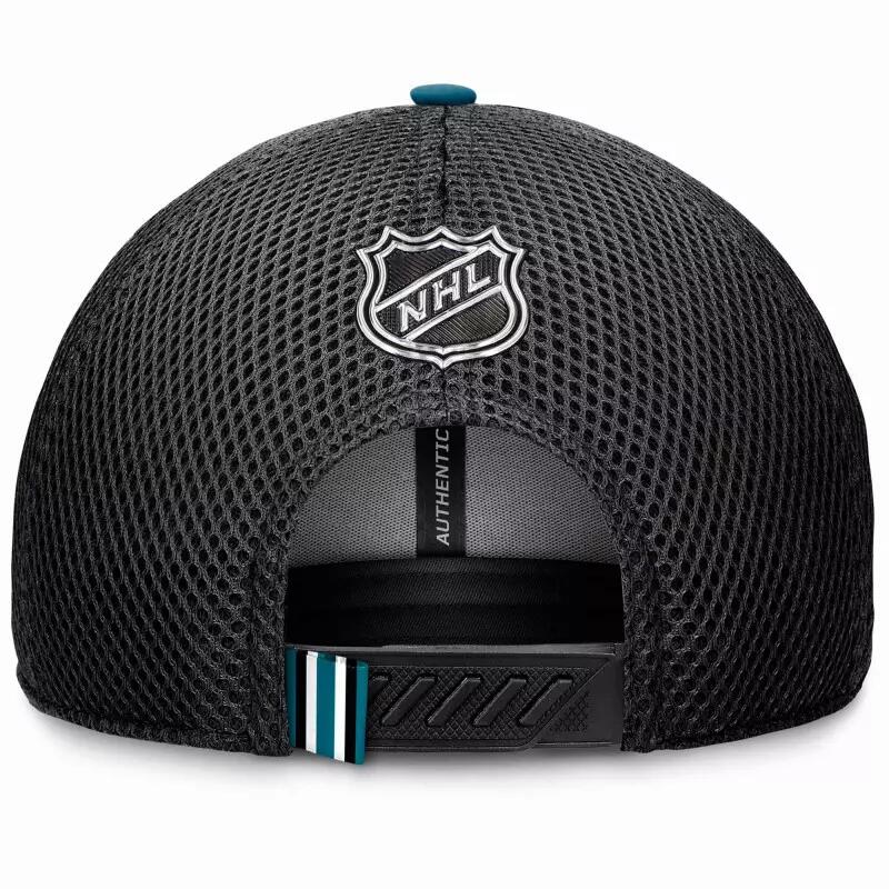 Casquette NHL San Jose Sharks Fanatics Authentic Pro Draft 2024 Trucker Noir 2/3