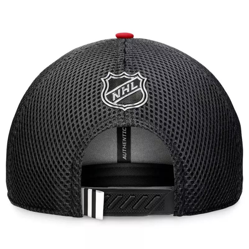 Casquette NHL Chicago Blackhawks Fanatics Authentic Pro Draft 2024 Trucker Noir 3/3