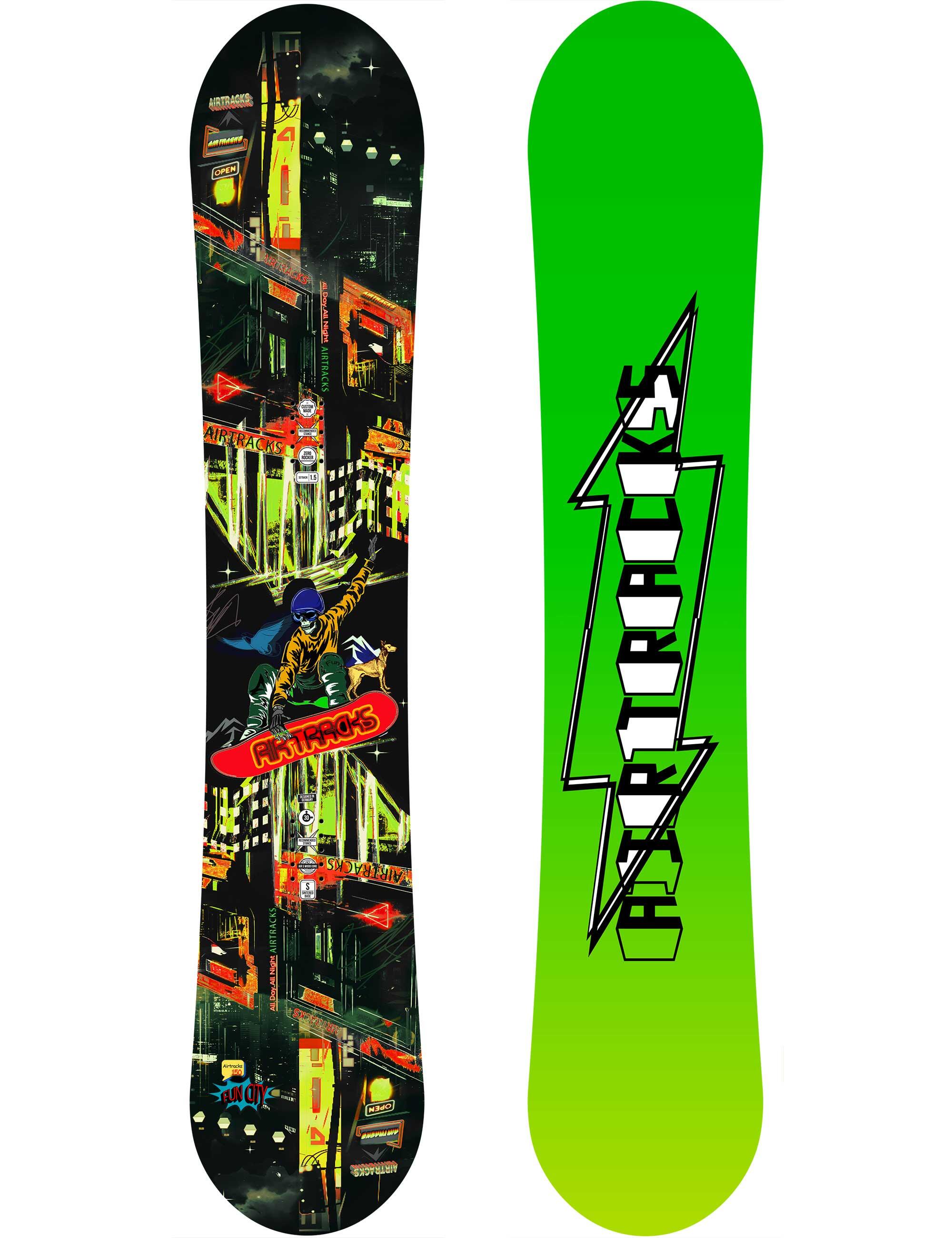 Set Snowboard Uomo: Tavola Fun City Carbon + Attacchi Master L + Borsa SB 2/4